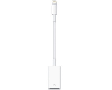 Apple lightning to USB camera adapter