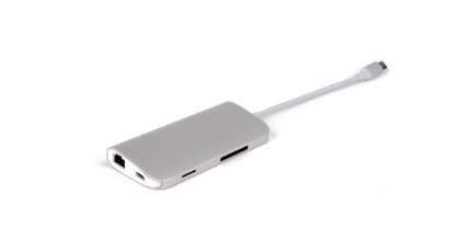 LMP USB-C mini Dock with HDMI, 3x USB 3.0 Ethernet, SD/MicroSD, USB-C charging