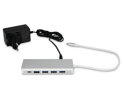 LMP USB-C Hub, 7-Port, USB-A & USB-C, space grey