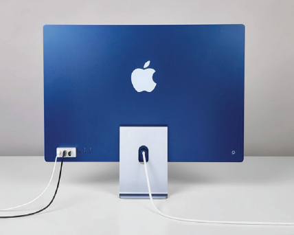 LMP USB-C Tiny Hub, 3 port USB-A hub for iMac 24, silver