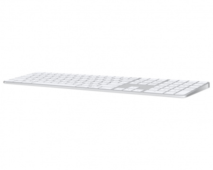 Apple Magic Keyboard (2024) w Touch ID and Numeric Keypad - Croatian - White Keys